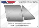 FORD Escort MK2 4dr - Lexan Polycarbonate right front door window