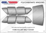 FORD Escort MK2 4dr - Lexan Polycarbonate window kit