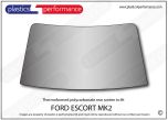 Ford Escort Mk2 Polycarbonate rear screen - fully thermoformed