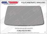 FORD - Fiesta Mk3 - Lexan Polycarbonate rear screen