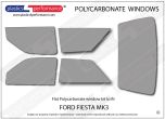 FORD - Fiesta Mk3 - Lexan Polycarbonate window kit