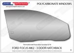 FORD - Focus MK2 - Lexan Polycarbonate right front door window