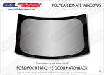 FORD - Focus MK2 - 5dr hatchback - Lexan Polycarbonate rear screen