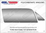 FORD - Mustang MK1 Notchback - Lexan Polycarbonate right front door window