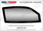 GINETTA G50 - Lexan Polycarbonate right front door window