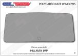 HILLMAN - Imp - Lexan Polycarbonate rear screen