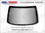 HONDA - Accord Euro R CL7 - Lexan Polycarbonate rear screen