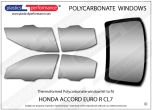 HONDA - Accord Euro R CL7 - Lexan Polycarbonate window kit