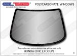 HONDA Civic EJ Coupe (EJ1/2) - Lexan Polycarbonate rear screen