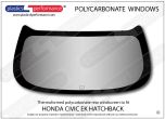 HONDA - Civic EK Hatchback - Lexan Polycarbonate rear screen
