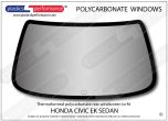 HONDA - Civic EK – 4dr Sedan - Lexan Polycarbonate rear screen