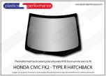 HONDA - Civic FK2 - hardcoated polycarbonate front windscreen - right hand drive version