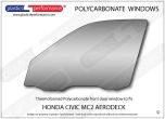 HONDA Civic MC2 Aerodeck - Lexan Polycarbonate left front door window
