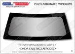 HONDA Civic MC2 Aerodeck - Lexan Polycarbonate rear screen