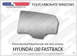 HYUNDAI - i30 Fastback - Lexan Polycarbonate left rear door window