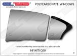 INFINITI Q50 - Lexan Polycarbonate left rear door window