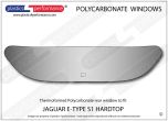 JAGUAR - E type S1 Hardtop - Lexan Polycarbonate rear screen