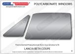 LANCIA Beta Coupe - Lexan Polycarbonate left front door window