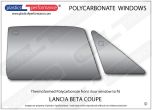 LANCIA Beta Coupe - Lexan Polycarbonate right front door window