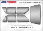 LANCIA - Delta Integrale - Lexan Polycarbonate window kit