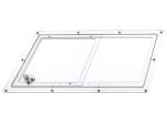Lexan Polycarbonate PRO window slider kit - Angled version from Plastics 4 Performance
