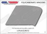 LOTUS - Elan S2 - Lexan Polycarbonate left front door window