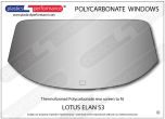 LOTUS - Elan S3 - Lexan Polycarbonate rear screen