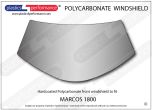 MARCOS - 1800 - Hardcoated Lexan Polycarbonate front windscreen