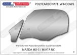 MAZDA MX5 NC - Lexan Polycarbonate left front door window