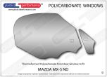 MAZDA - MX5 - ND - Lexan Polycarbonate right front door window