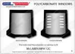 McLAREN MP4-12C - Lexan Polycarbonate rear screen available with CNC Machined vents