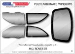 MG Rover - ZR - Lexan Polycarbonate window kit