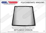MITSUBISHI - Starion - Lexan Polycarbonate rear screen