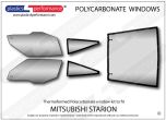 MITSUBISHI - Starion - Lexan Polycarbonate window kit