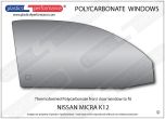 NISSAN Micra K12 - Lexan Polycarbonate right front door window