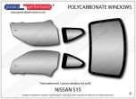 NISSAN - S15 - Lexan Makrolon Polycarbonate window kit