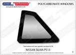 NISSAN - Silvia PS13 - Lexan Polycarbonate left rear quarter window