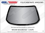 NISSAN - Skyline R32 - Lexan Polycarbonate rear screen
