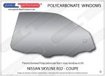 NISSAN - Skyline R32 - Lexan Polycarbonate right front door window