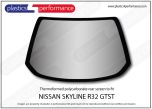 NISSAN - Skyline R32 GTST - 4 Door - Lexan Polycarbonate rear screen