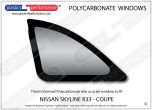 NISSAN - Skyline R33 - Lexan Polycarbonate left rear quarter window