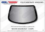 NISSAN - Skyline R33 - Lexan Polycarbonate rear screen