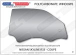 NISSAN - Skyline R33 - Lexan Polycarbonate right front door window