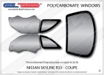 NISSAN - Skyline R33 - Lexan Polycarbonate window kit