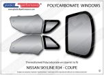 NISSAN Skyline R34 Coupe - Lexan Polycarbonate window kit