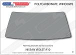 NISSAN Violet A10 Sedan - Lexan Polycarbonate rear window