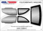 OPEL - Corsa C 3dr - Lexan Polycarbonate window kit
