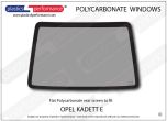 OPEL - Kadett E (Astra 2) - Lexan Polycarbonate rear screen