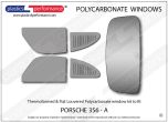 PORSCHE - 356 A - Louvered Lexan Polycarbonate window kit