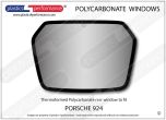 PORSCHE 924 - Lexan Polycarbonate rear screen type A